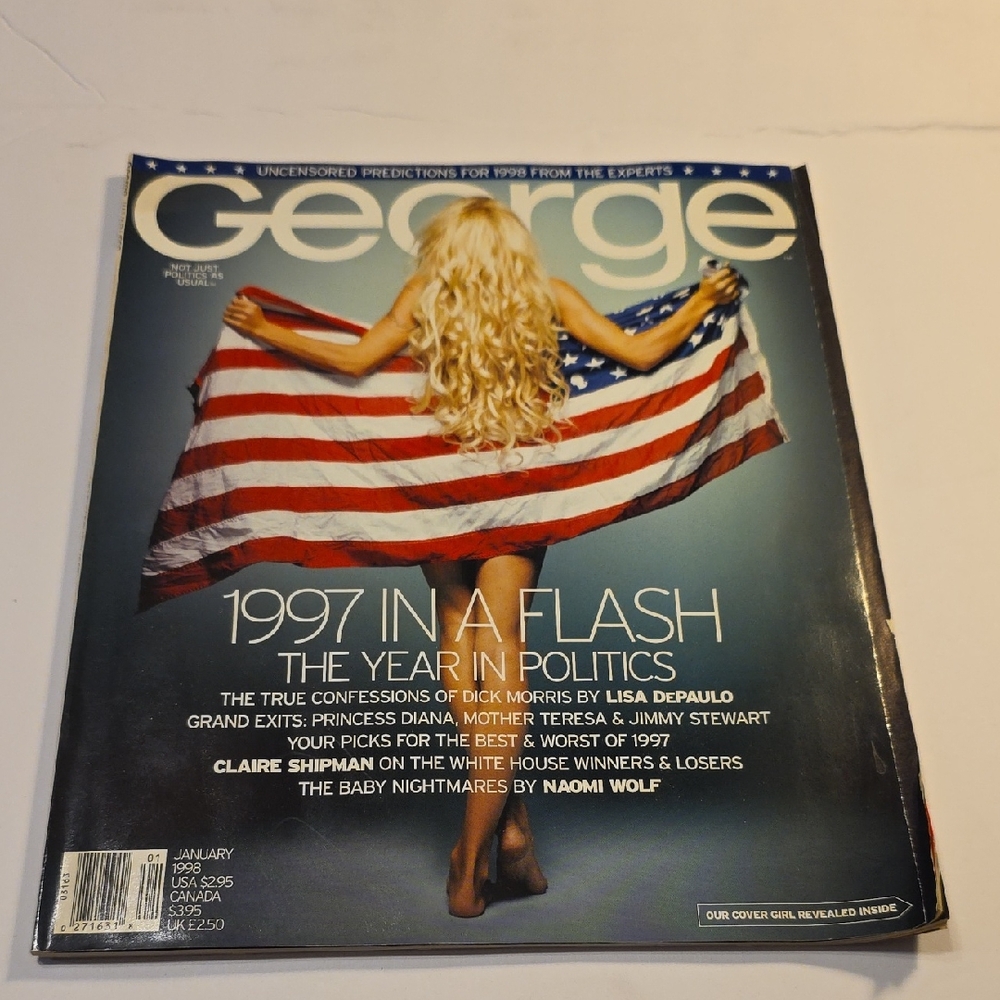 George Magazine Cover with American Flag Design